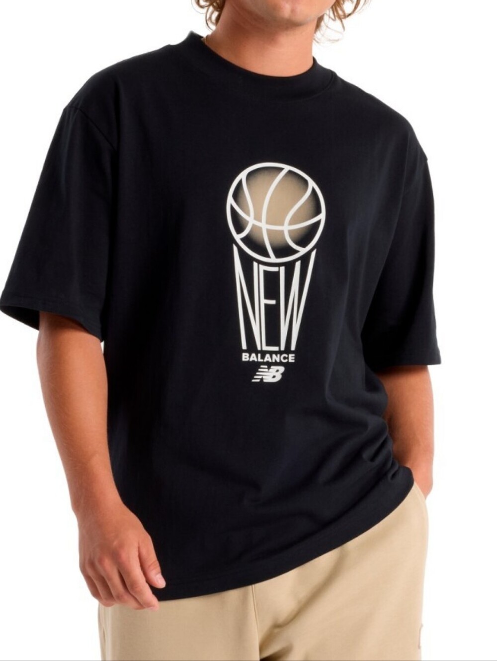 New Balance Hoops Graphic T-Shirt XL Black